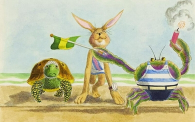 WILLIAM PÈNE DU BOIS. "The Hare and the Tortoise
