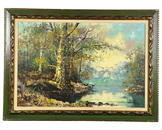 Wagner- Mid 20th Century Landscape Oil Painting