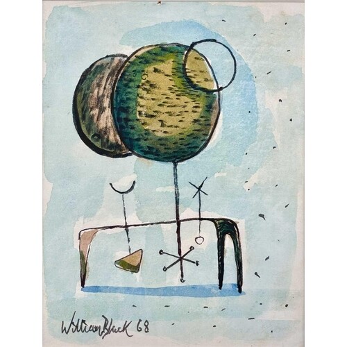 William BLACK (XX) Untitled Ink and wash, signed and dated '...