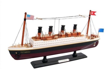 Wooden RMS Titanic Model Cruise Ship 14"