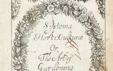 Worlidge (John). Systema Horti-culturae, 1st edition, 1677