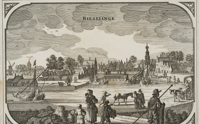Z.ROMAN (17th), Old view of Biezelinge, Zeeland