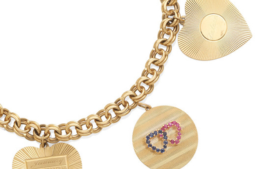 a 14k gold charm bracelet