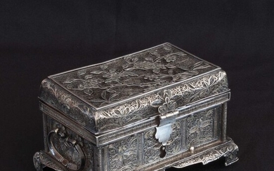 box (1) - Silver - South East Asia - 19th century and possibly older