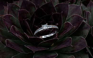 glamira - Engagement ring White gold Diamond - Sapphire