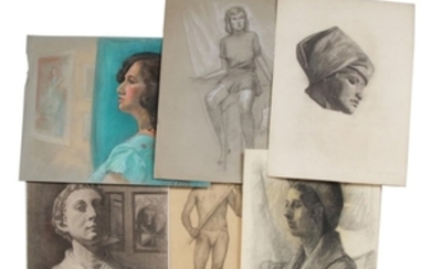 Mid Century Figure and Portrait Drawings