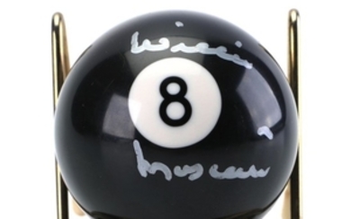 Willie Mosconi Autographed Billiards #8 Ball Beckett COA