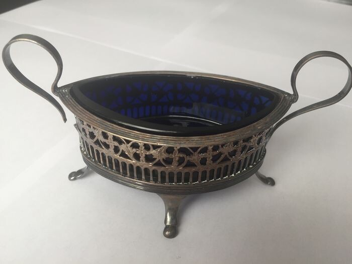 silver salt cellar or sugar basket (1) - Silver - France - Early 19th century