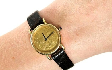 10 Dollar 18K Solid Gold Coin Watch