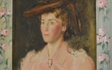 Josephine Paddock (American, 1885-1964) Two New York Ladies' Portraits: Mrs. Fred Wiemann (English Girl)