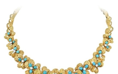 Van Cleef & Arpels Turquoise and Diamond Necklace