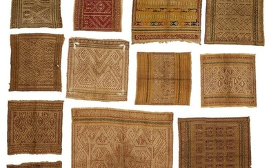 (12) antique Indonesian Tampan ship cloths