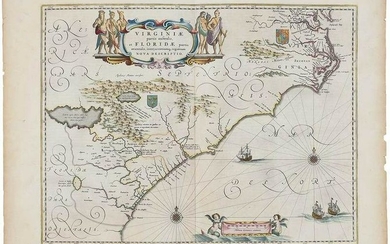 Willem Janszoon Blaeu Virginia & Florida Map