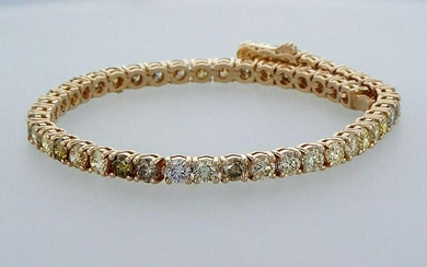 14 kt. Pink gold - Bracelet - 7.29 ct Diamonds - MIX