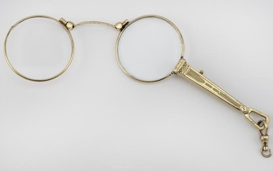 14KT GOLD LORGNETTE Early 20th Century Approx. 12.68