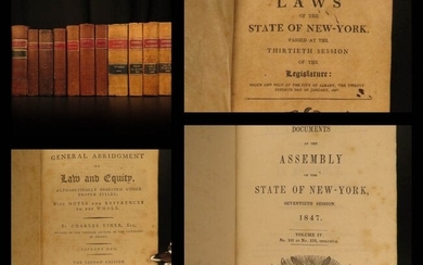 1791 Rare LAW Books New York Supreme Court Reports