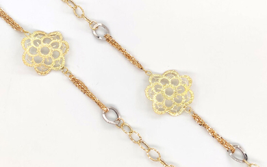 18 kt.White gold, Yellow gold - Necklace