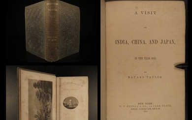 1855 1ed Voyages in India Japan & CHINA Commodore Perry