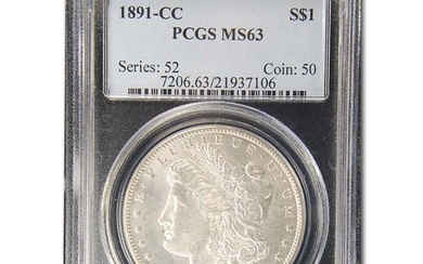1891-CC Morgan Dollar MS-63 PCGS