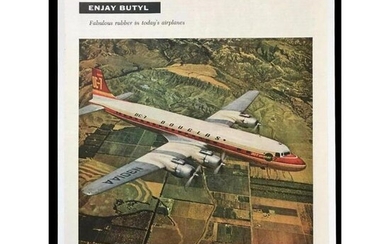 1956 Rubber Company, Enjay Butyl, Douglas DC-7 Airplane
