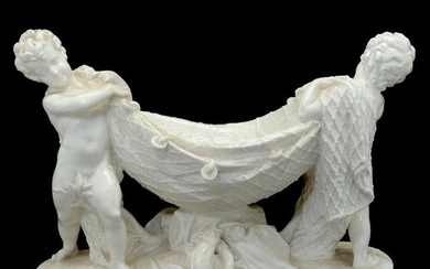 19th Century Copleland White Glazed Porcelain Figural