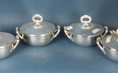 19th Century French Silver Plate Entree Dishes