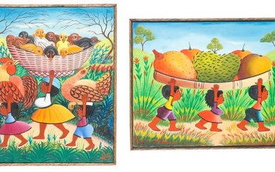 2 Haitian Paintings: Jacques-Richard Chery (b. 1928)