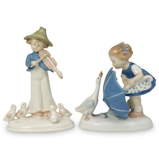 2 Vintage German Porcelain Figurines