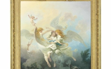 Philippe Jacques de Loutherbourg (Strasbourg 1740-1812 London), An artist's soul borne up to Heaven