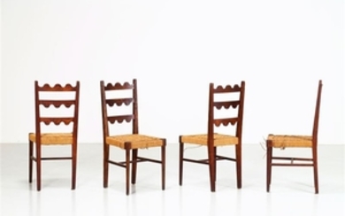 PAOLO BUFFA Four chairs.