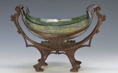Art Nouveau bowl, Bohemia, around 1900, probably...