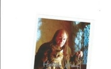 David Bradley signed 6x4 colour photo as Mr Filch in Harry Potter. Good Condition. All signed pieces come with a Certificate......