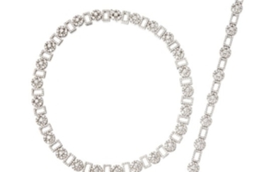 Diamond Necklace and Bracelet, Boucheron, France