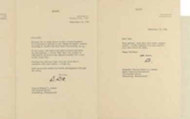 Dwight D. Eisenhower (4) Typed Letters Signed