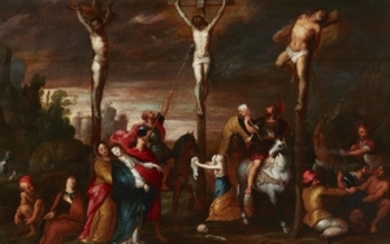 Frans Francken the Younger, circle of, Mount Calvary