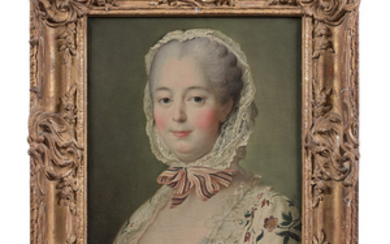Franois-Hubert DROUAIS (Paris 1727-1775) Portrait de madame de Pompadour Toile...