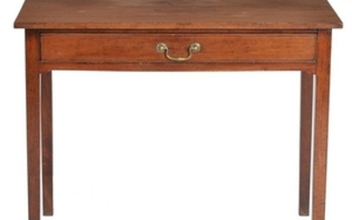A George III mahogany rectangular side table