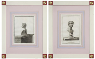 Italian School, 19th Century, [Marble Busts]: 15 Plates