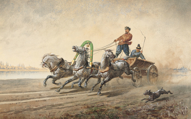 Ivan Prianishnikov (1841-1909), Troika ride