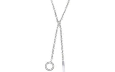 PIAGET - an 18ct gold diamond 'Possession' lariat necklace.