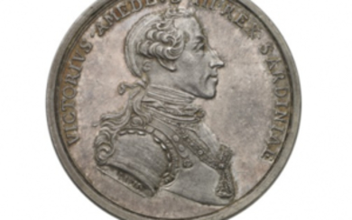SAVOIA Vittorio Amedeo III (1773-1796) Medaglia in argento 1781...