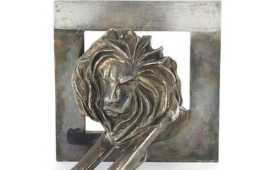 Silver plated bronze Cannes lion award by Arthus