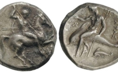 Southern Apulia, Tarentum, c. 315-302 BC. AR Nomos (21mm, 7.57g,...