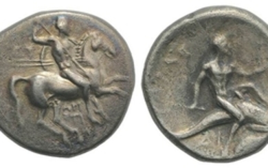 Southern Apulia, Tarentum, c. 280-272 BC. AR Nomos (20mm, 6.11g,...