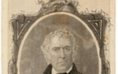 TAYLOR 1849 INAUGURAL PORTRAIT RIBBON.