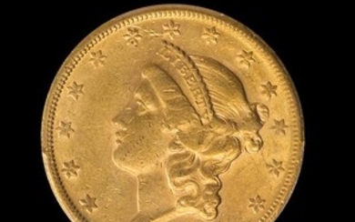 A United States 1860-S Liberty Head $20 Gold Coin