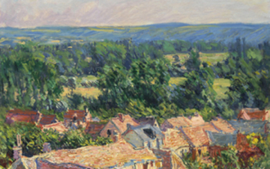 Claude Monet (1840-1926), Vue du village de Giverny