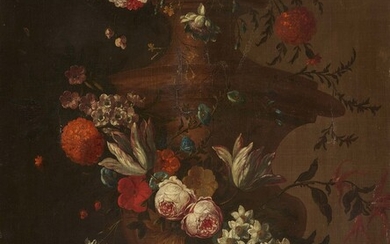 Flemish School circa 1700 - Flower Still Life in a Large Vase