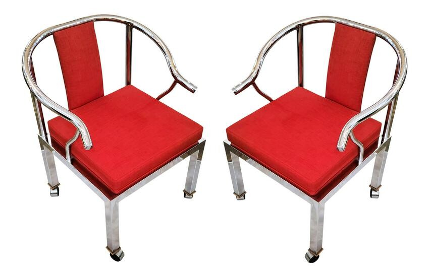 50s Modern Chrome Chairs by Design Studio Institue
