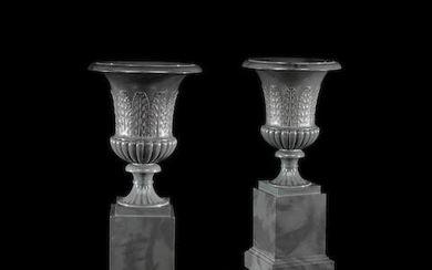 A pair of kalgan jasper vases
